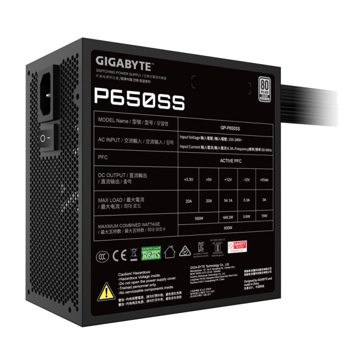 GIGABYTE PC-Netzteil P650SS 650W 80-PLUS-SILVER