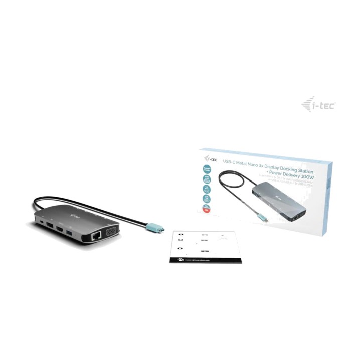 I-TEC Station d’accueil USB-C 10-en-1 avec DisplayPort,