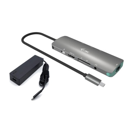 mini station d’accueil usb-c 9-en-1 avec hdmi 4k, réseau et chargeur c31nanolanpd100 100w