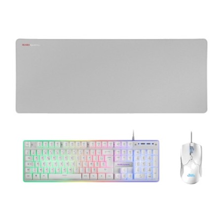 pack gaming avec clavier français, souris et tapis de souris mcpx azerty-fr