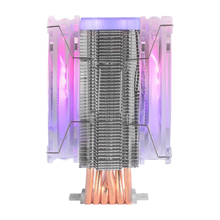 MARS GAMING CPU air cooler with silent fan and ARGB lighting