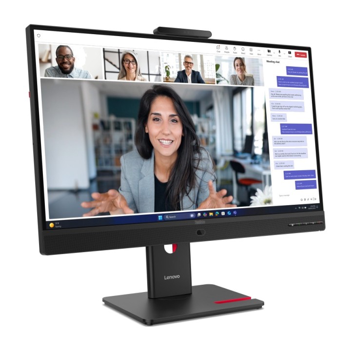 LENOVO Monitor IPS per videoconferenze con fotocamera