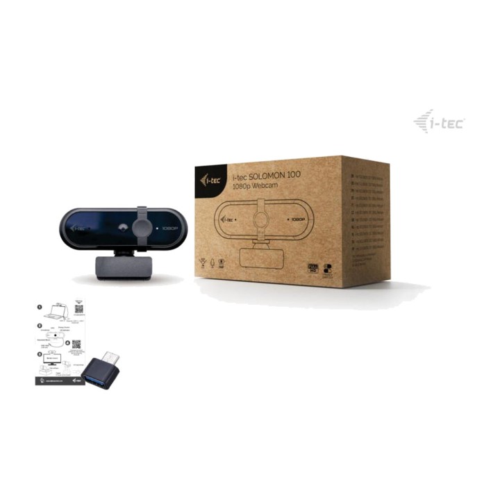 I-TEC Webcam Full HD 1080p pour appels vidéo avec microphone