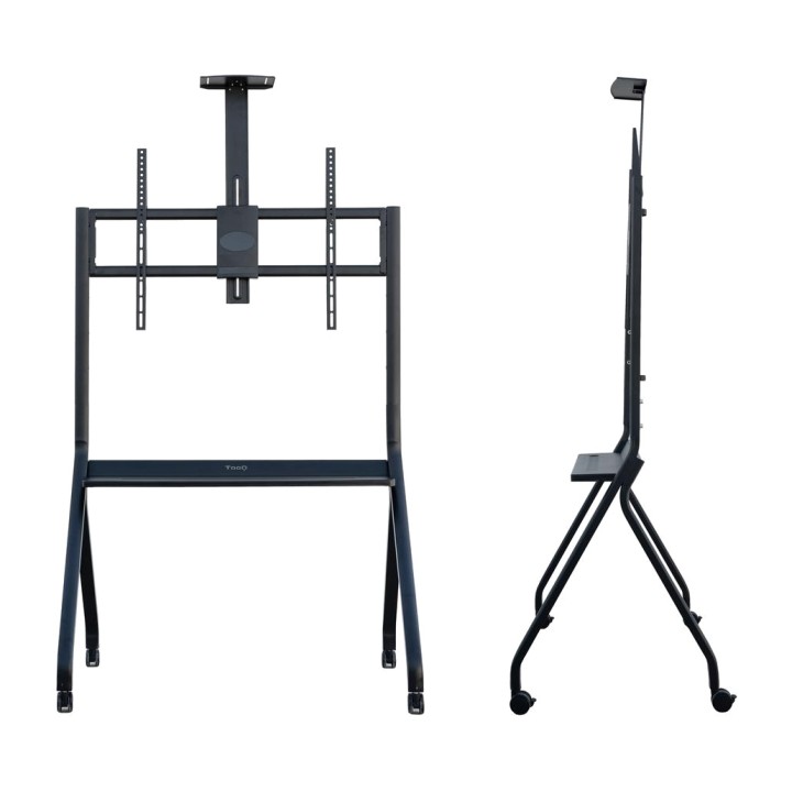 TOOQ Floor stand with wheels, adjustable height and TV