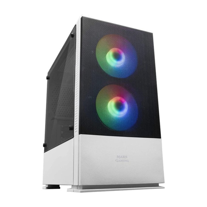 MARS GAMING Carcasă compactă pentru PC cu față din plasă și