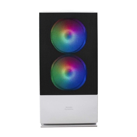 boîtier pc compact avec façade en mesh et 2 ventilateurs frgb de 120 mm mcz micro-atx