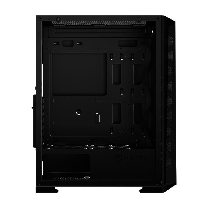 HIDITEC Gamingchassi för PC med nätfront, ARGB-fläktar och