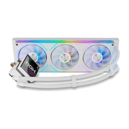 kit de refroidissement liquide aio pour cpu avec écran hummer-m360-lcd argb 3x120mm