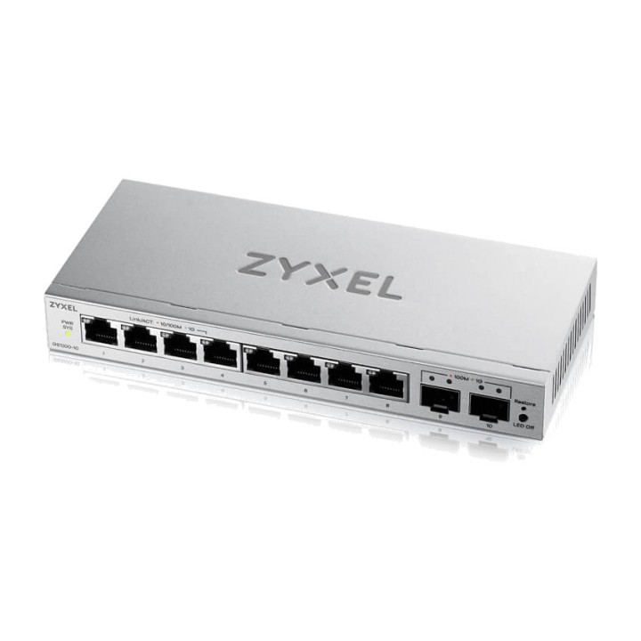 ZYXEL Switch Gigabit gestibile a 8 porte GS1200-10V3 2X-SFP