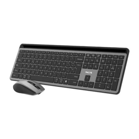 wiederaufladbares kabelloses tastatur- und maus-set für mehrere geräte eclipse-kit