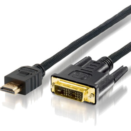 cablu hdmi la dvi cu conectori tată 18+1 fhd 3m