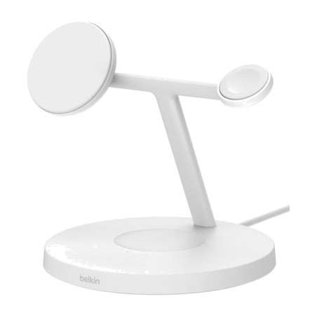3-in-1 wireless charging station with magnet for iphone, apple watch and airpods boostcharge-pro wiz032kq qi2