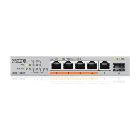 switch non manageable 5 ports 2,5gbe poe avec sfp+ xmg-105hp