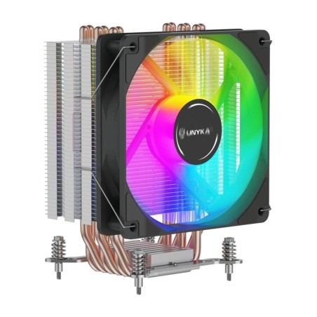 dissipatore a torre per cpu con ventola argb unycool-h60 120mm
