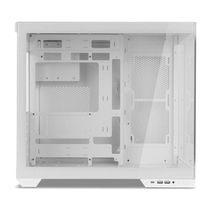 NOX ATX-Midi-Tower-Gaming-PC-Gehäuse mit Panoramasicht aus