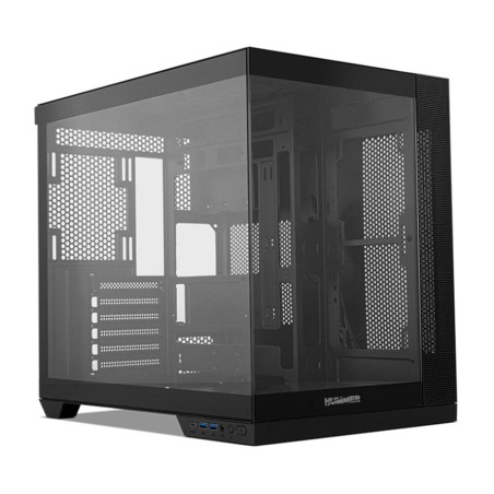 boîtier gaming moyen tour atx avec verre trempé panoramique hummer-astra-neo gpu-400mm
