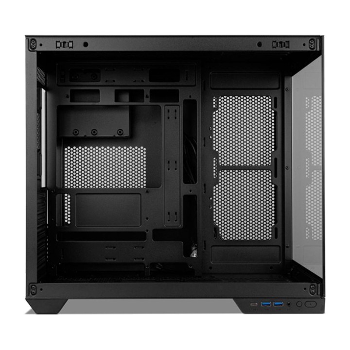 NOX ATX-Midi-Tower-Gaming-PC-Gehäuse mit Panoramasicht aus