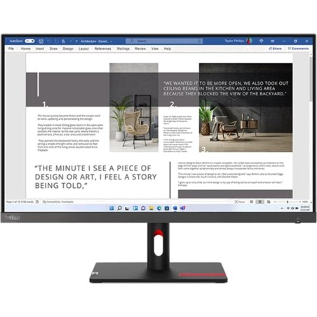 ips monitor for office and home thinkvision-s27i-30 27" fhd 100hz