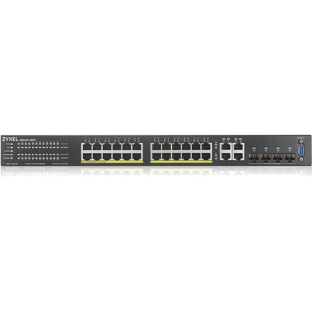 24-port gigabit poe managed switch with 4 combo sfp gs2220-28hp