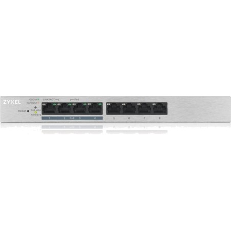 switch administrable gigabit poe à 8 ports gs1200-8hp v2