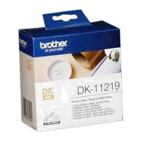 rotolo di etichette pretagliate per stampante termica dk-redondas 12mm 1200 uds