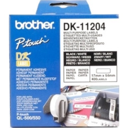 rolle vorgestanzter etiketten für thermodrucker dk 17x54mm 400 uds