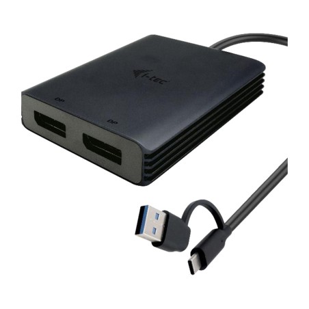 adattatore video da usb-c/usb-a a doppia displayport 4k 60 hz cadual4kdp