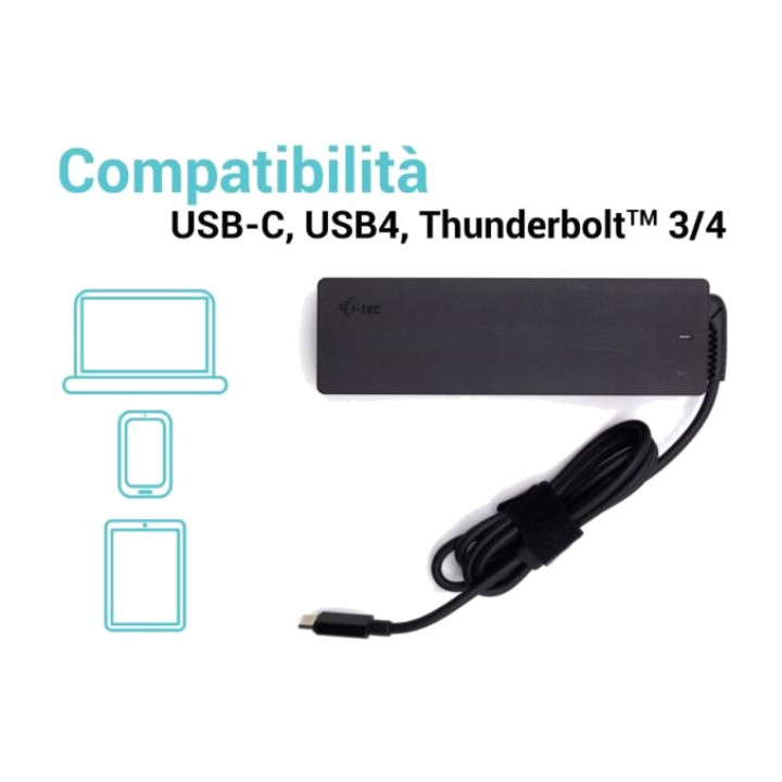 I-TEC Cargador universal USB-C Power Delivery para portátil