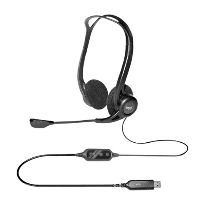 LOGITECH Auriculares con micrófono para PC-960-USB
