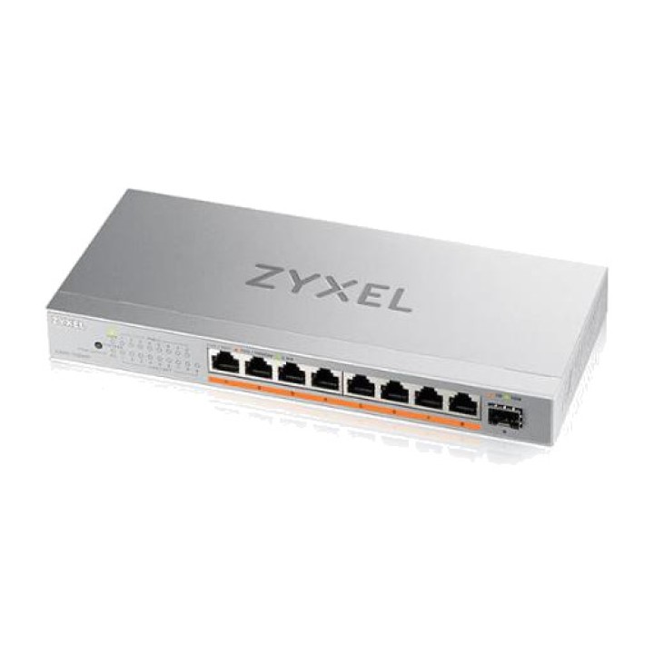 ZYXEL Switch no gestionado de 8 puertos 2,5G PoE XMG-108HP