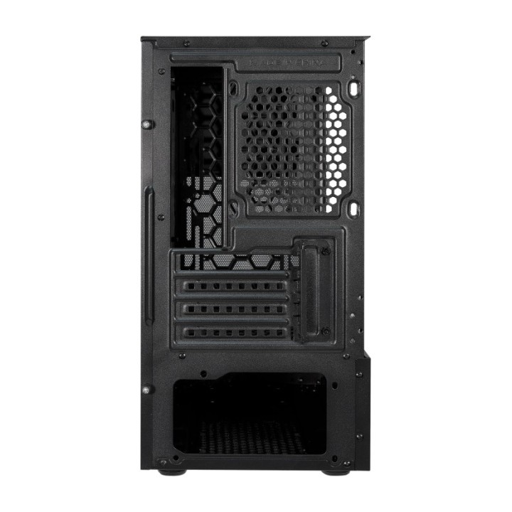 UNYKACH Kompaktes PC-Midi-Tower-Gehäuse mit gehärtetem Glas