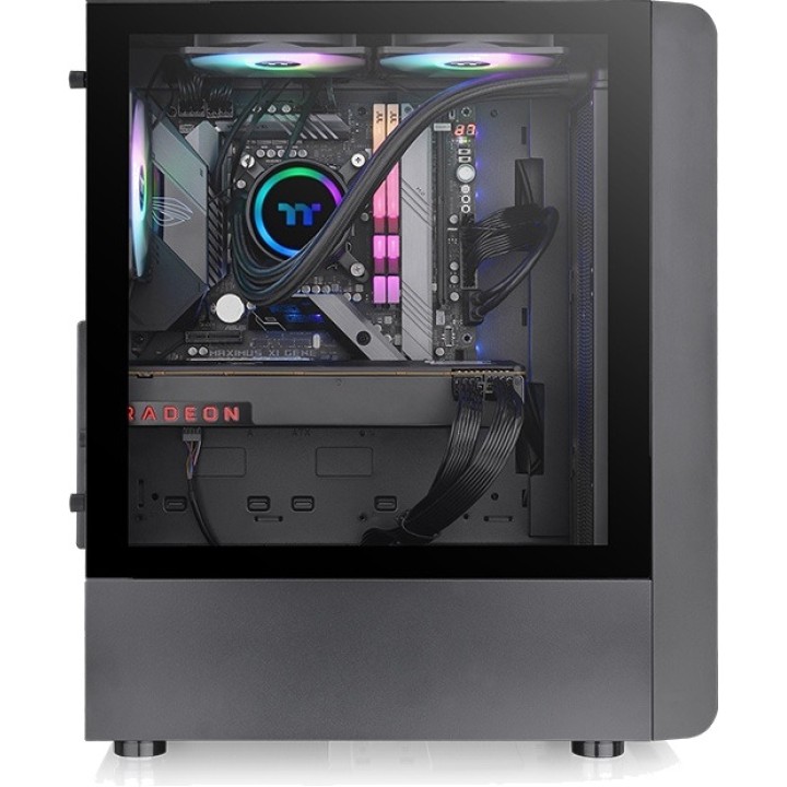 THERMALTAKE PC-chassi semitower med härdat glas S200 TG-ARGB