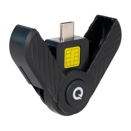 lector de dni electrónico y tarjetas inteligentes usb-c tqr-3011 2.0