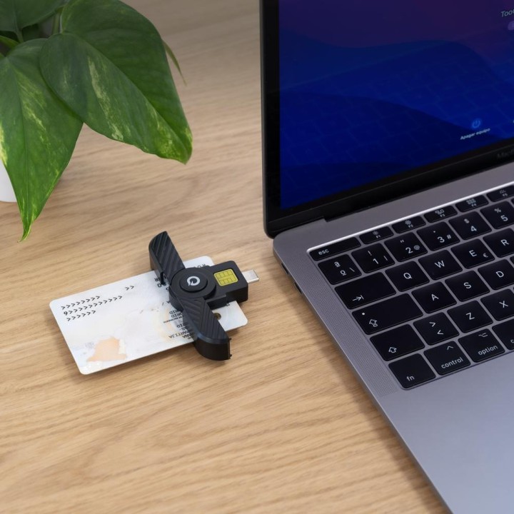 TOOQ Lector de DNI electrónico y tarjetas inteligentes USB-C