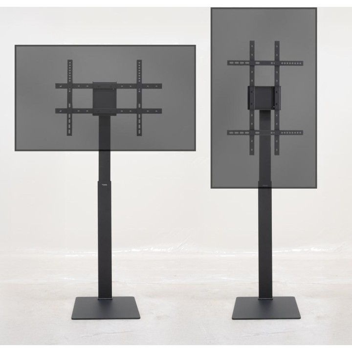 TOOQ Soporte de suelo giratorio para televisor horizontal o