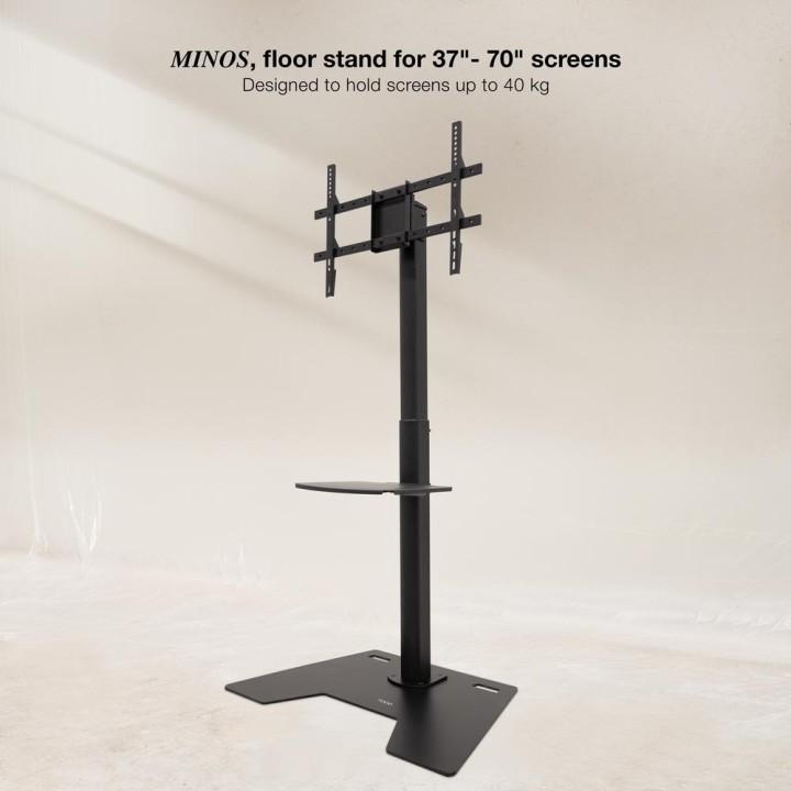 TOOQ Floor stand with 90° rotation for TV MINOS-FS2284M