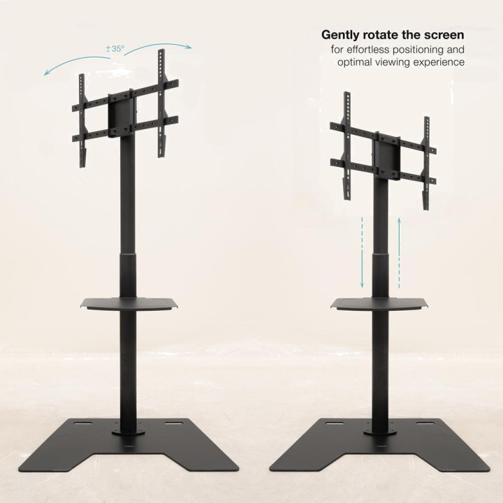TOOQ Floor stand with 90° rotation for TV MINOS-FS2284M