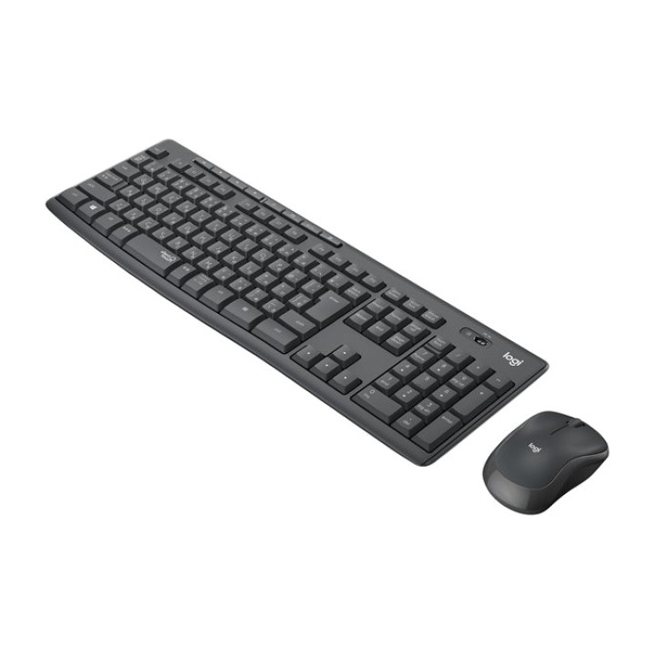 LOGITECH Leise kabellose Tastatur- und Maus-Kombination auf