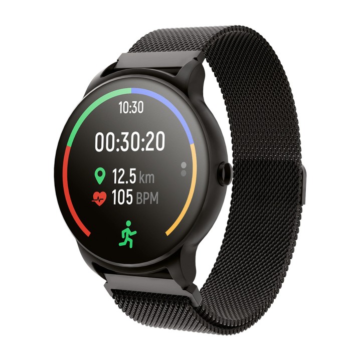 FOREVER Montre connectée avec boîtier métallique et écran de