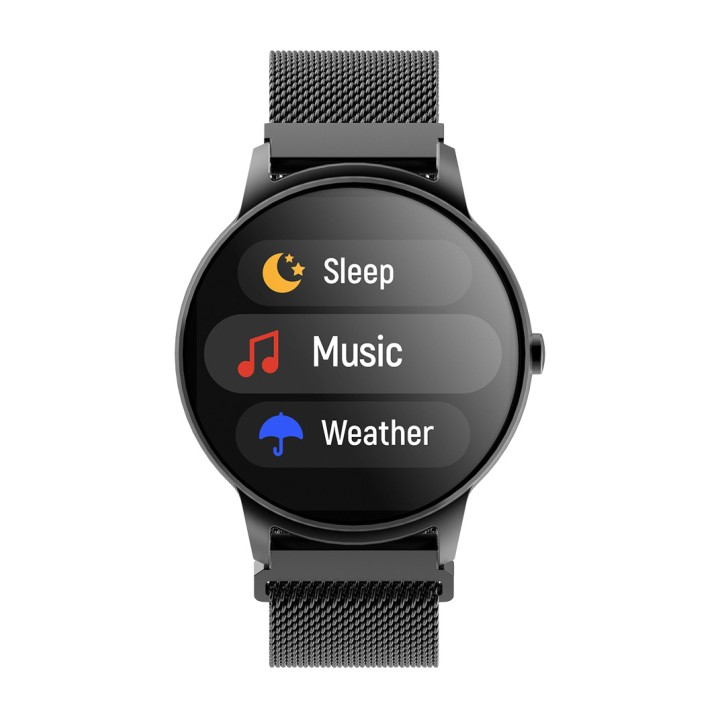 FOREVER Reloj inteligente con caja metálica y pantalla de