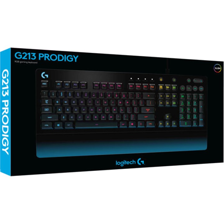 LOGITECH Kabelgebundene Gaming-Tastatur mit RGB-Beleuchtung