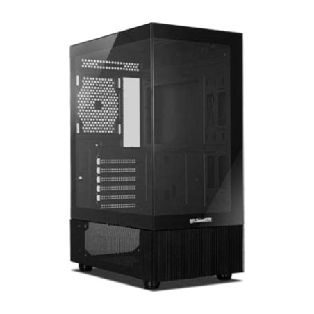 atx mid-tower gaming computer case with dual tempered glass hummer-vision gpu-300mm