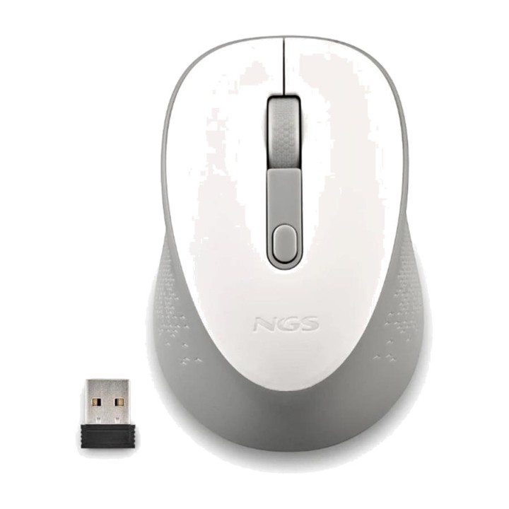 NGS Mouse wireless silenzioso a 2,4 GHz con ricevitore nano