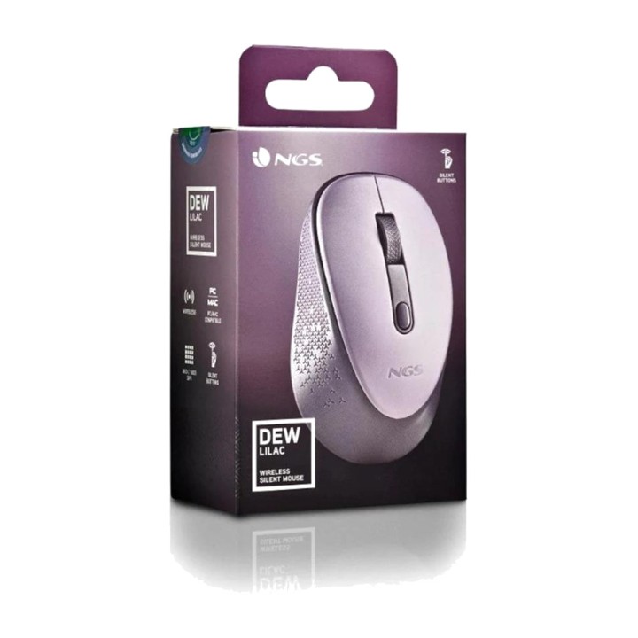 NGS Mouse wireless silenzioso a 2,4 GHz con ricevitore nano