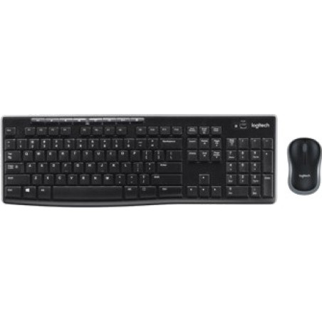 combo tastiera e mouse wireless in inglese britannico mk270 qwerty-uk