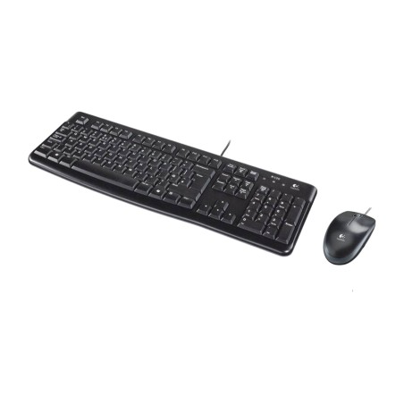 combo tastiera e mouse cablati usb in portoghese mk120 qwerty-pt