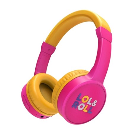 auriculares infantiles inalámbricos de diadema con limitación de volumen lol&roll-pop bt-5.1 3,5mm 85db