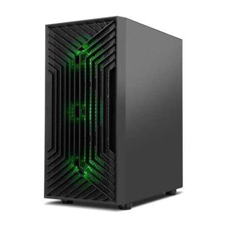 micro atx -pelitietokoneen minitorni-kotelo verkkoetupaneelilla ja karkaistulla lasilla infinity-epsilon 4x120mm gpu-310mm