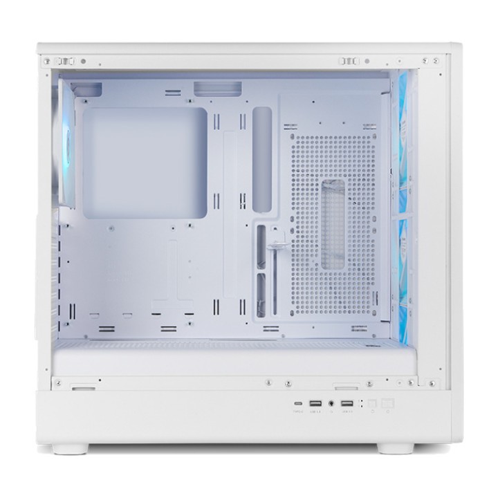 NOX Herní skříň semi-tower ATX s tvrzeným sklem a předním