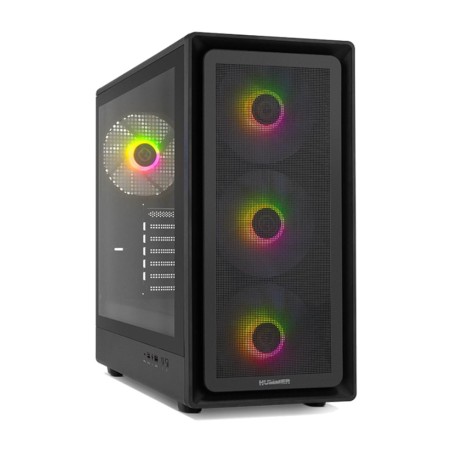 gaming-datorchassi semi-tower atx med härdat glas och airflow-front hummer-aero-hyperflow gpu-420mm